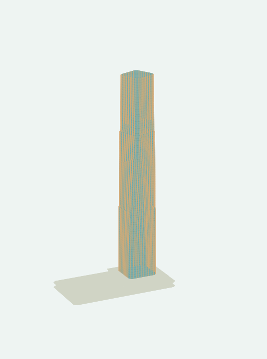 S13 facade geometry from the submitted model
